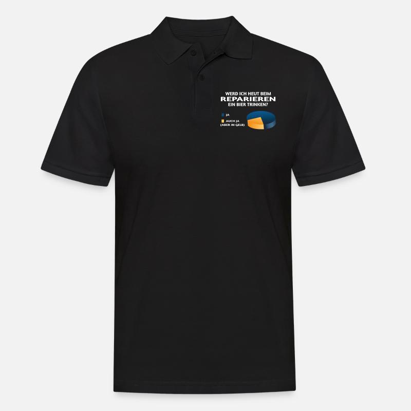 Heimwerker Geschenkidee Handwerker - Männer Poloshirt - Schwarz