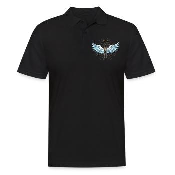 Idée de barbecue et de cadeau de camping-car - Polo Homme - noir - Devant - Kai (181cm)