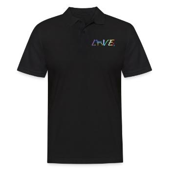 Dogs German Wirehaired Dog Owners - Men's Polo Shirt - black - Front - Kai (181cm)