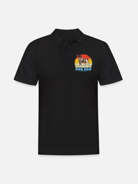 Dogs German Wirehaired Dog Owners - Men's Polo Shirt - black