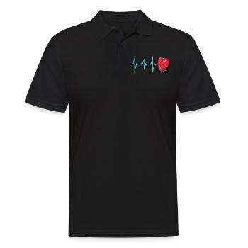 Chien teckel Propriétaire de chien Gechenkidee - Polo Homme - noir - Devant - Kai (181cm)