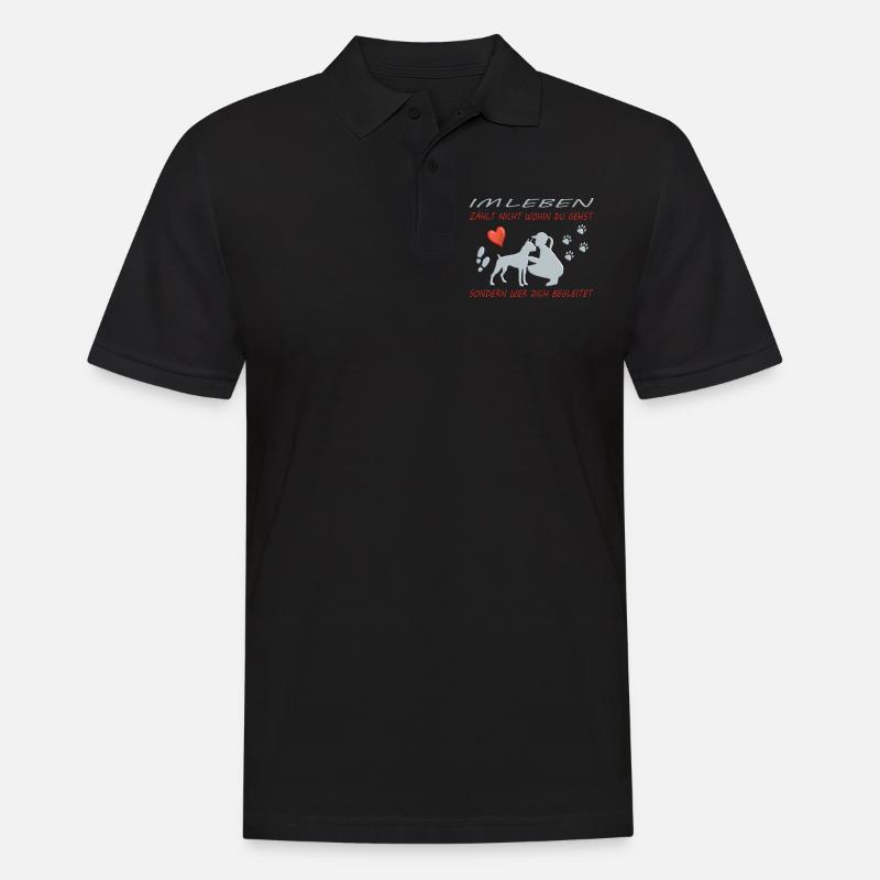 Hund Boxer Hundebesitzer Geschenkidee - Männer Poloshirt - Schwarz