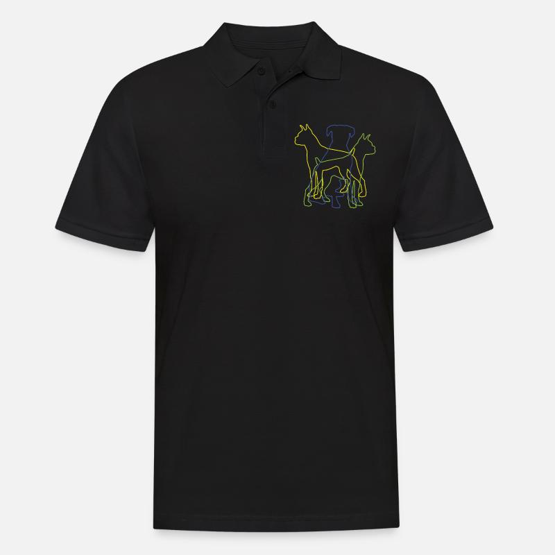 Hund Boxer Hundebesitzer Geschenkidee - Männer Poloshirt - Schwarz