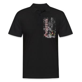 Österreich - Männer Poloshirt - Schwarz - Vorne - Kai (181cm)