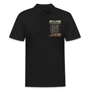 Fallschirmspringer Fallschirmjäger Geschenk - Männer Poloshirt - Schwarz - Vorne - Kai (181cm)