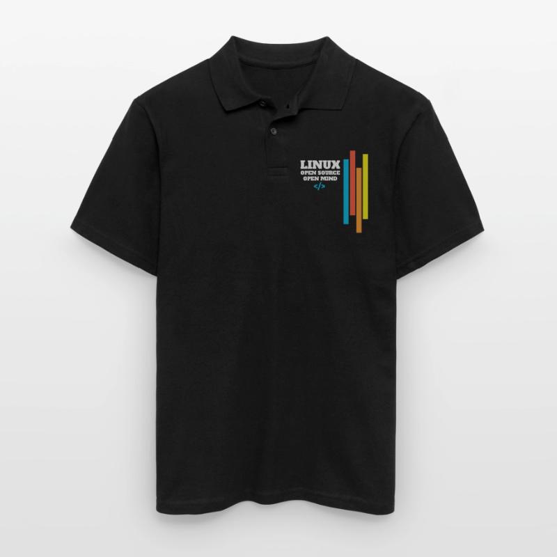 Linux programmer administrator gift Men's Polo Shirt