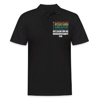 Klimawandel Wissenschaft Umweltschutz Klima - Männer Poloshirt - Schwarz - Vorne - Kai (181cm)