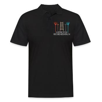 Rechenzentrum Design Gartengeräte Rechen Leiter - Männer Poloshirt - Schwarz - Vorne - Kai (181cm)