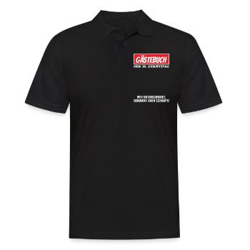 30 Geburtstag Gästebuch Party Outfit - Männer Poloshirt - Schwarz - Vorne - Kai (181cm)