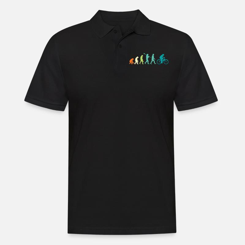 E-Bike Evolution - Männer Poloshirt - Schwarz