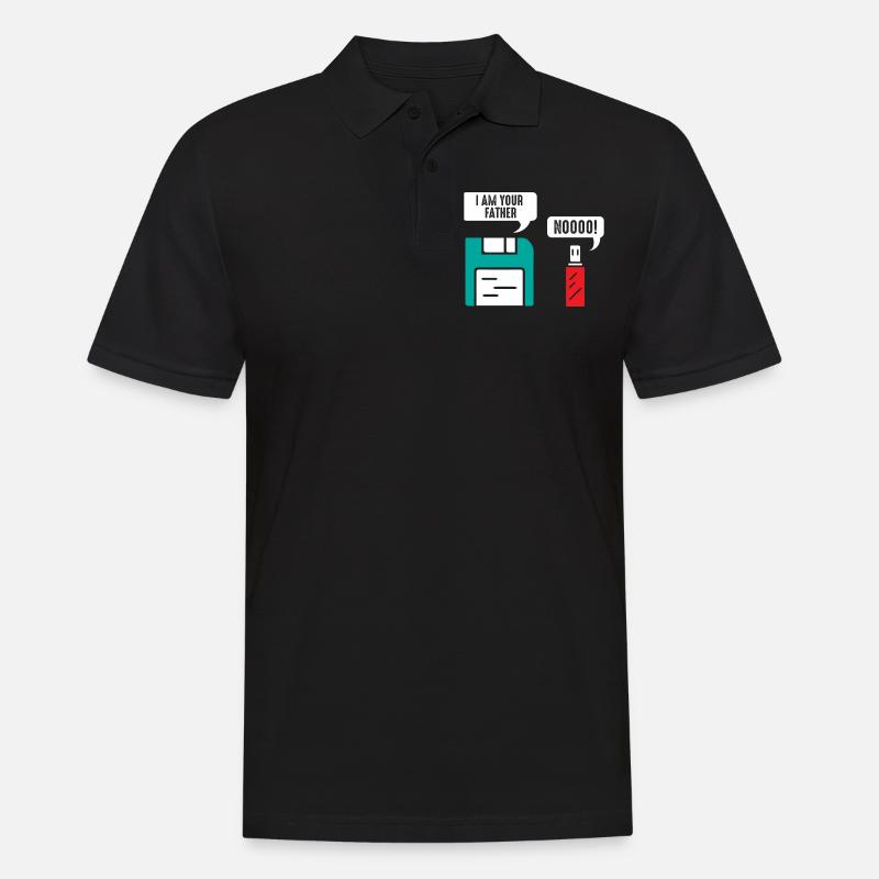 Informatiker Nerd Geek - Männer Poloshirt - Schwarz