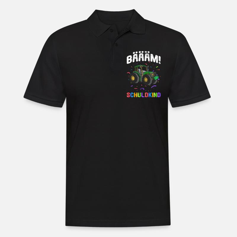 Einschulung | Bäääm! Schulkind - Männer Poloshirt - Schwarz