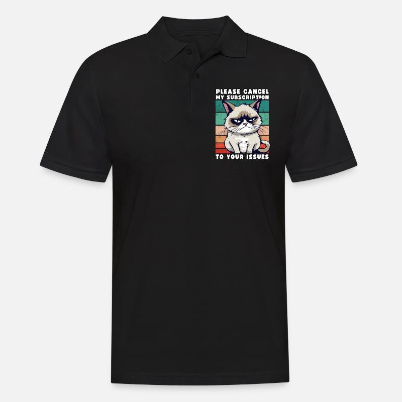Grump Please Cancel My Subscription To Your Issues - Männer Poloshirt - Schwarz
