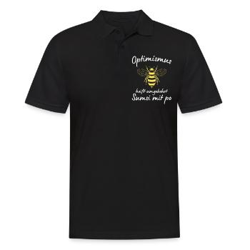 Beekeeper Tshirt Honey Bee Beekeeping Beekeeper - Men's Polo Shirt - black - Front - Kai (181cm)