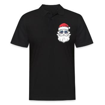 Weihnachtsmann Santa Claus Christmas Weihnachten - Männer Poloshirt - Schwarz - Vorne - Kai (181cm)