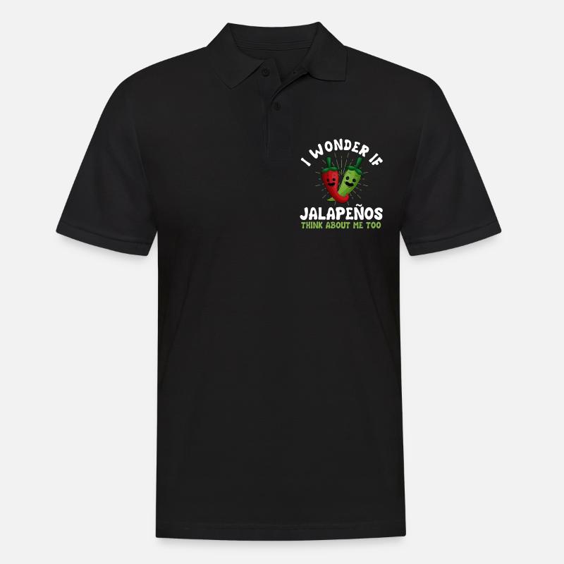 Jalapenos - Männer Poloshirt - Schwarz