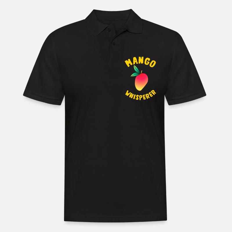 Mango Flüsterer - Männer Poloshirt - Schwarz
