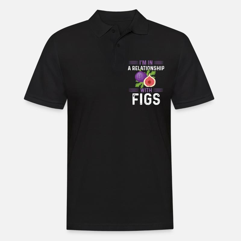 Feigen Geschenk - Männer Poloshirt - Schwarz