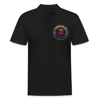 Pflaumenmus Spruch - Männer Poloshirt - Schwarz - Vorne - Kai (181cm)