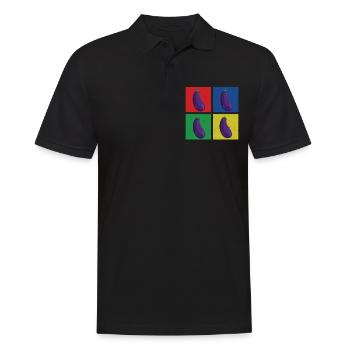 Aubergines - Polo Homme - noir - Devant - Kai (181cm)