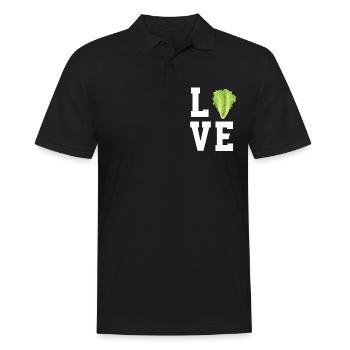 I love lettuce - Men's Polo Shirt - black - Front - Kai (181cm)