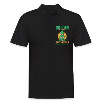 Zucchini guitarist - Men's Polo Shirt - black - Front - Kai (181cm)