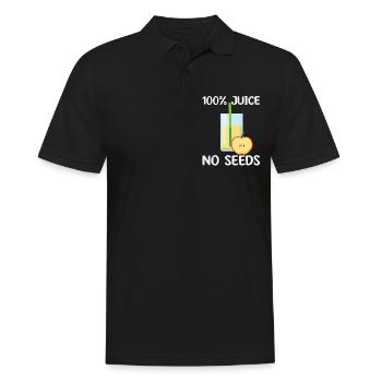 Apple juice - Men's Polo Shirt - black - Front - Kai (181cm)