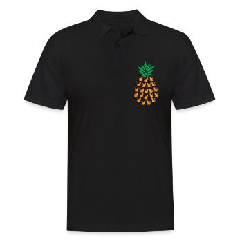 Chats ananas - Polo Homme - noir - Devant - Kai (181cm)