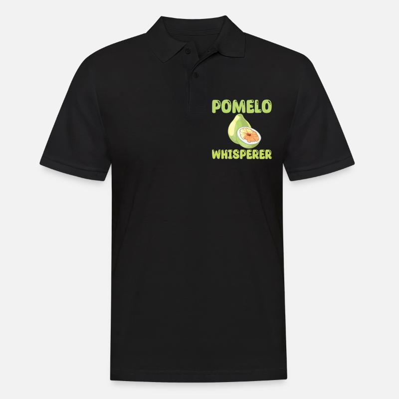 Pomelo Flüsterer - Männer Poloshirt - Schwarz