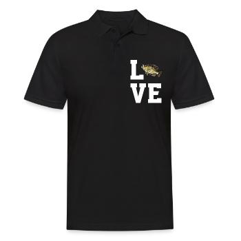 Liebe Crappie Angeln - Männer Poloshirt - Schwarz - Vorne - Kai (181cm)
