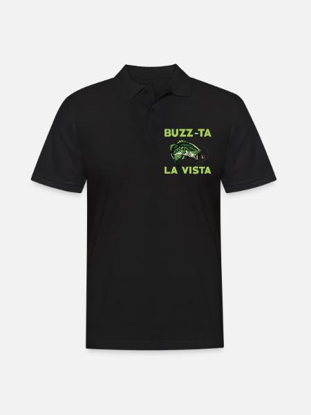 Buzz-ta La Vista Perch Fishing - Men's Polo Shirt - black