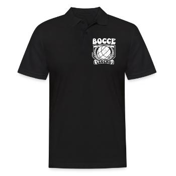 La légende de la pétanque dit la balle de pétanque avec Jack Bocci - Polo Homme - noir - Devant - Kai (181cm)