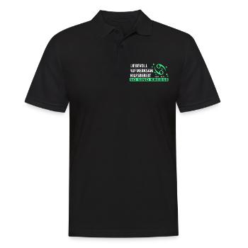 Sternzeichen Krebs - Eigenschaften - Männer Poloshirt - Schwarz - Vorne - Kai (181cm)