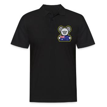 Koala Australie cadeau enfants Noël - Polo Homme - noir - Devant - Kai (181cm)