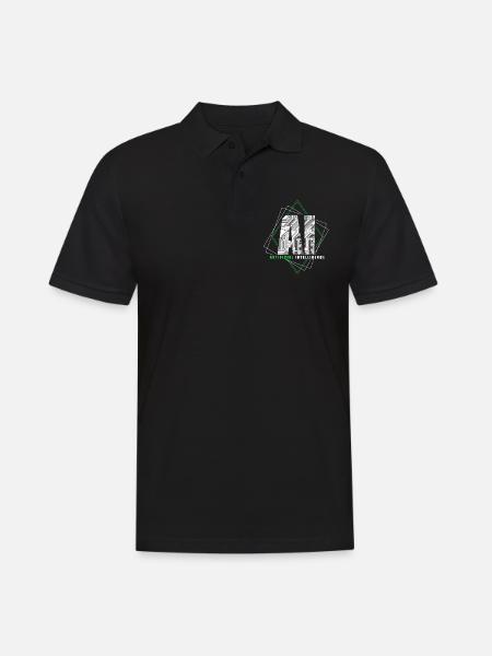 Künstliche Intelligenz Geschenk KI AI Technologie - Männer Poloshirt - Schwarz