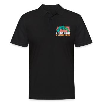 Cadeau d’amitié pour bon ami - Polo Homme - noir - Devant - Kai (181cm)