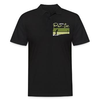 Let’s Par-tee Golf Pun - Polo Homme - noir - Devant - Kai (181cm)