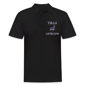 Team Antelope - Men's Polo Shirt - black - Front - Kai (181cm)