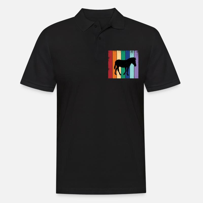 Zebra - Männer Poloshirt - Schwarz