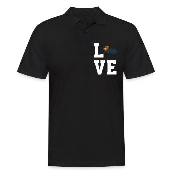 Radlader Liebhaber - Männer Poloshirt - Schwarz - Vorne - Kai (181cm)
