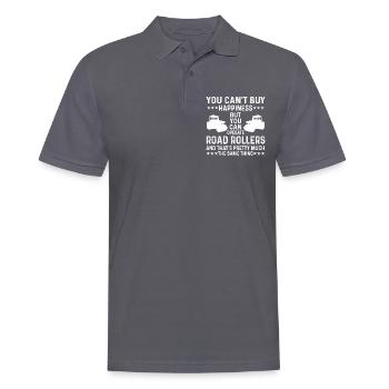 Walze Fahrer Geschenk - Männer Poloshirt - Anthrazit - Vorne - Nico (186cm)