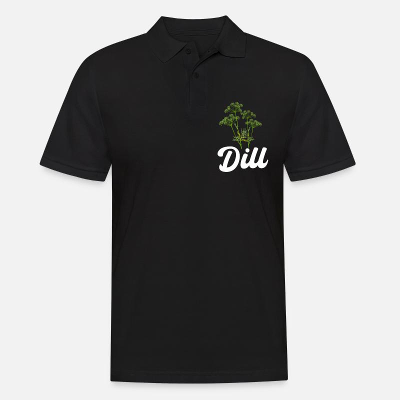 Dill - Männer Poloshirt - Schwarz