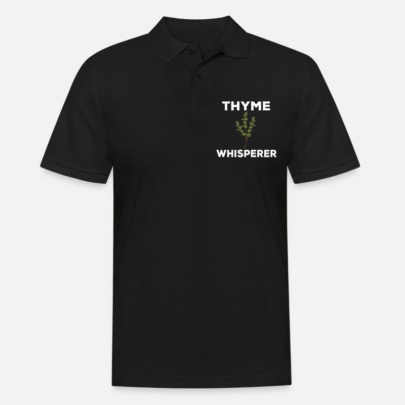 Thymian Flüsterer - Männer Poloshirt - Schwarz