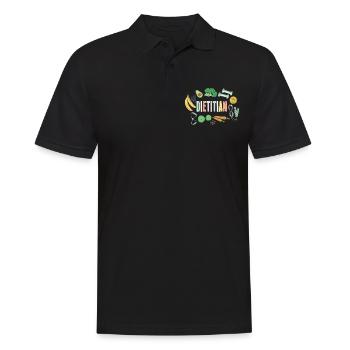 Excellent design de nutritionniste - Polo Homme - noir - Devant - Kai (181cm)