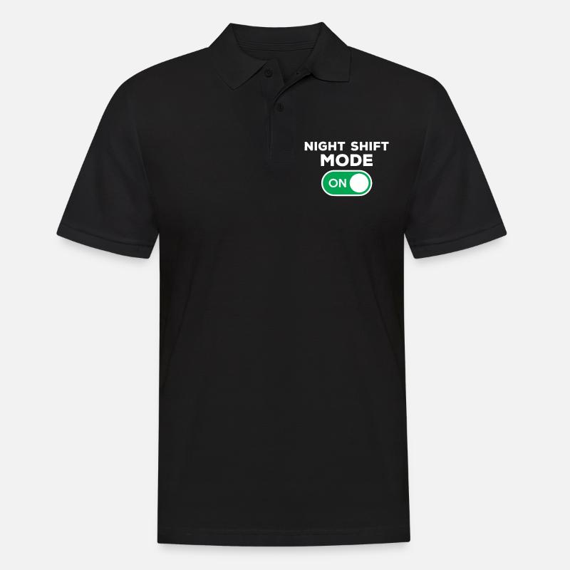 Mode Night Shift activé - Polo Homme - noir