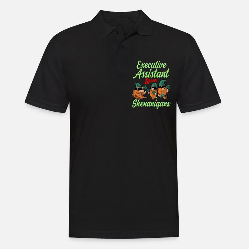 Vorstandsassistentin St. Patrick's Day - Männer Poloshirt - Schwarz