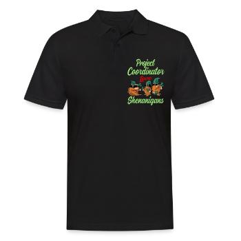 Coordonnatrice de projet Fête de la Saint-Patrick - Polo Homme - noir - Devant - Kai (181cm)