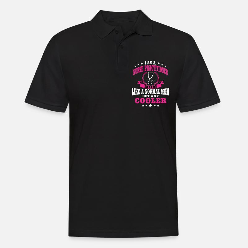 Krankenschwester Mama - Männer Poloshirt - Schwarz