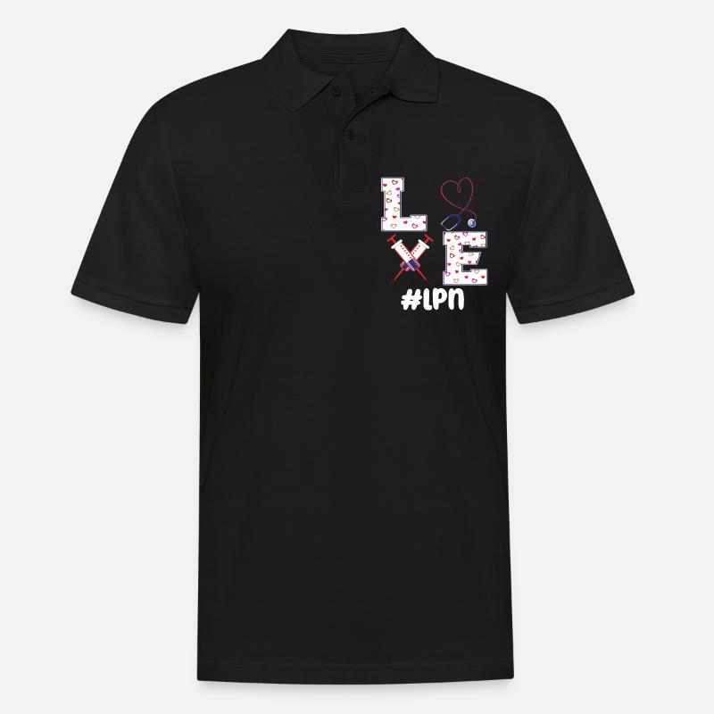 LPN Licensed Practical Nurse Practitioner - Men's Polo Shirt - black