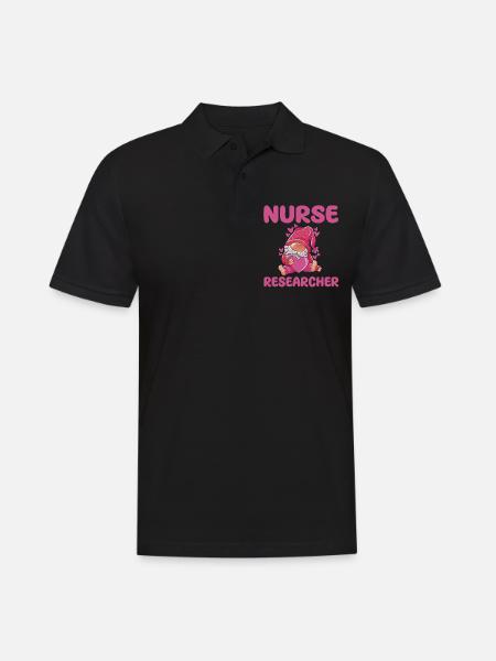 Nursing researcher - Men's Polo Shirt - black